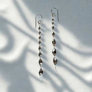 
                  
                    Load image into Gallery viewer, Long Twisted Drop Earrings
                  
                