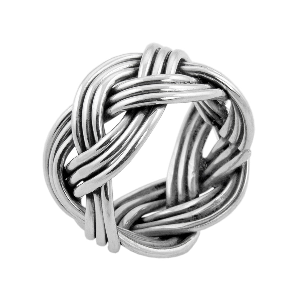 
                  
                    Load image into Gallery viewer, Silver Plaited Ring
                  
                