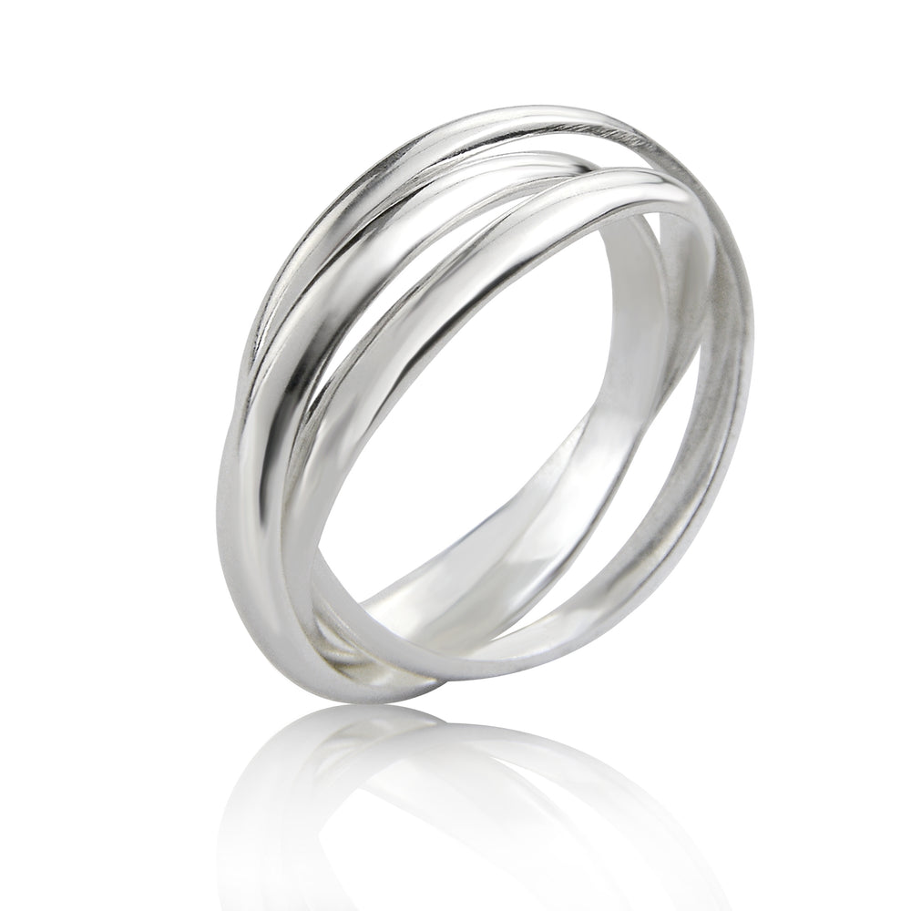 
                  
                    Load image into Gallery viewer, Silver Triple Band Russian Ring
                  
                